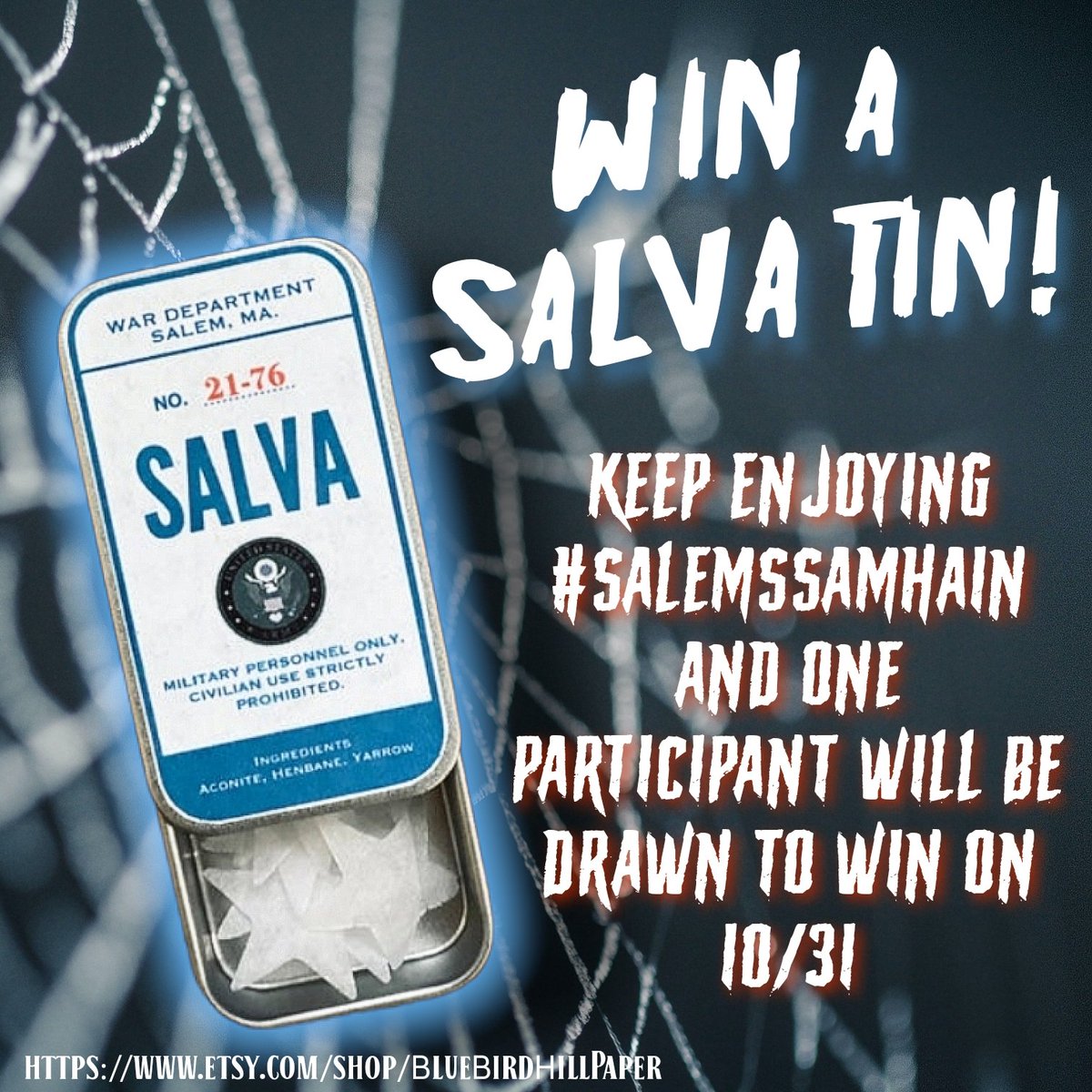 We hope you're having fun with #SalemsSamhain!! 🦇

Stay tuned for more fun and games this week and your chance to win an awesome prize from the very kind <a href="/OldLadyTrashCan/">LishBish 𓄿</a> 🍬

#MotherlandFortSalem #SaveMotherlandFortSalem #MorriganCoven
