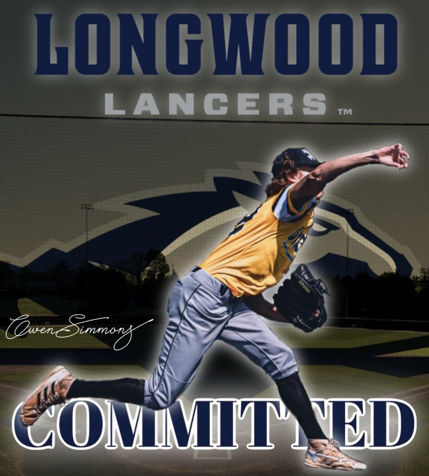 Super excited to announce that I will be continuing my baseball and academic career at Longwood University! I’d like to thank <a href="/jeffguerrie/">Jeff Guerrie</a> and my family for years of support! I’d also like to thank <a href="/CoachOx18/">Chad Oxendine</a> for seeing my potential and helping my dreams come true. Go Lancers!!