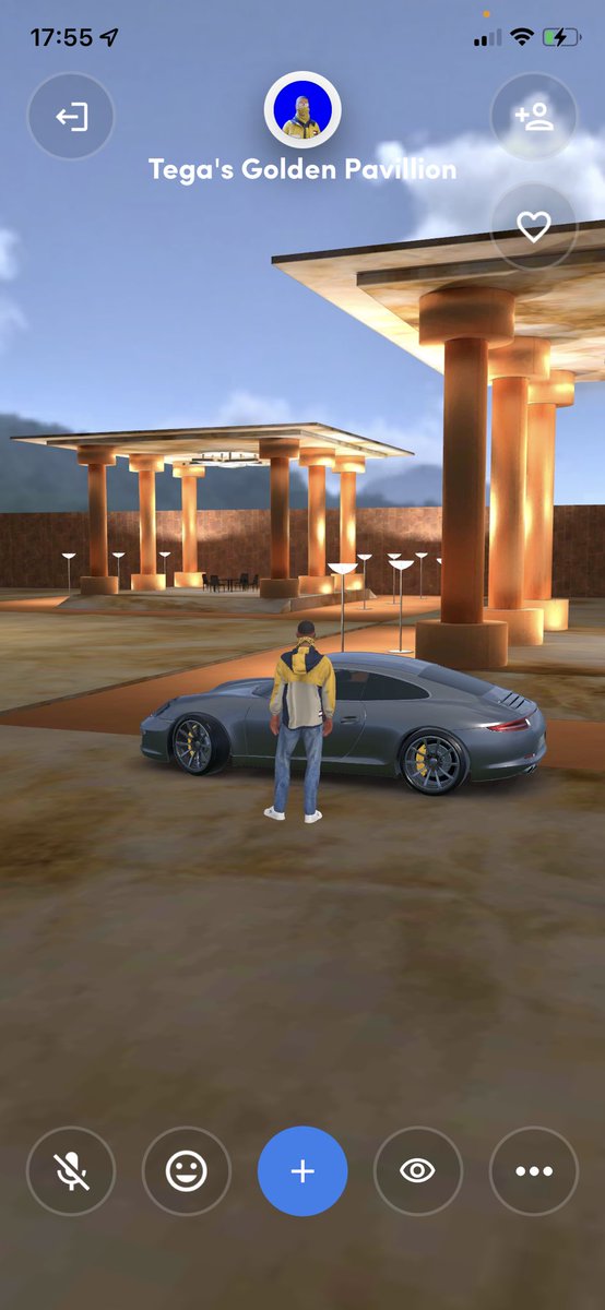 Tech_Know_T's tweet photo. Pulling up in @spatialxr to The Golden Pavillion in style. Big up to @PaulDHermit for this 🔥 environment. Thank you again 🙌🏾❤️🔥 #Grateful #LikeABawse #Metaverse #Porche #ReadyPlayerMe https://t.co/tpOebYXQpy