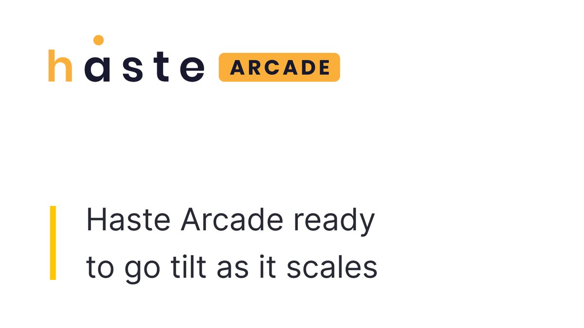 Haste Arcade differentiates itself among game studios by providing opportunities for developers to reward players with micropayments and instant leader board pay outs. Learn more in our latest blog: hubs.la/Q01qwMFf0