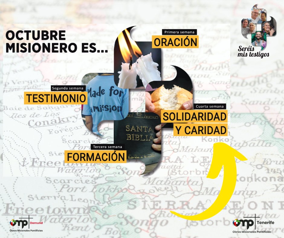 Si aún no lo has hecho, estás a tiempo... colabora en este cuarta semana del #OctubreMisionero con el #Domund2022.
Los misioneros/as necesitan de ti.