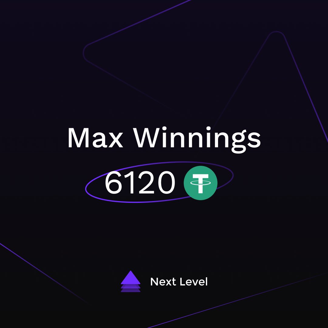 NextLevelGame_'s tweet photo. The maximum one time win in the Next Level game is 6120 USDT which instantly goes to your MetaMask wallet. After you reach the last level and took the winning, you can go to the first level and repeat your success again. #NextLevel #NextLevelGame #MoneyGame https://t.co/fAlVkCHljM