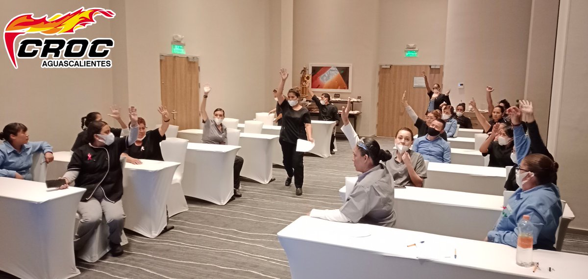 Seccion67CROC's tweet photo. #CROCAguascalientes;
El día de hoy, informamos a nuestros del Hotel Holiday Inn Sur sobre el Plan de Trabajo 2022 - 2024 de nuestra organización CROC. Así mismo realizamos la elección de delegado de forma democrática a traves del voto libre, directo y secreto. @IsaiasSiCumple https://t.co/nDkQCD2tsi