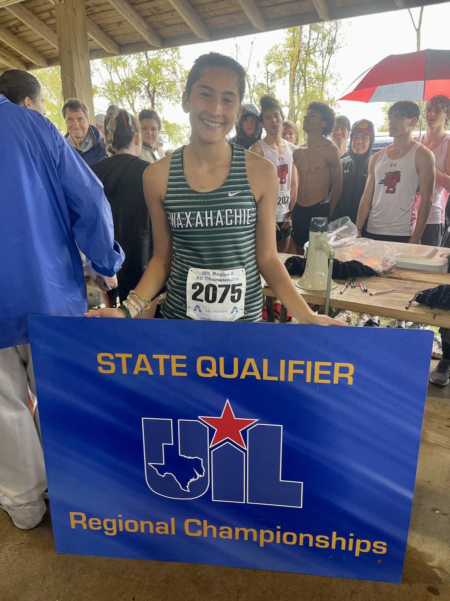 WaxahachieXC's tweet photo. Congratulations to Emilee Jones @emilee_jones16 for making it to State for the 3rd year in a row! @hachiesports @WaxahachieISD @WaxahachieHS https://t.co/odEnxZkmJA