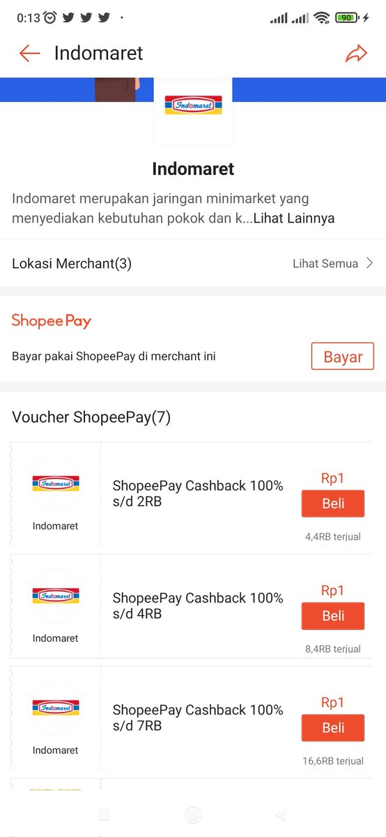 SiePalingPromo's tweet photo. 📌 VOUCHER INDOMARET

- Bisa dibeli di shopee
- Voucher Indomaret cashback 7.000 min bel 10.000
- Bisa klaim 2x https://t.co/rpqWqKTcZR