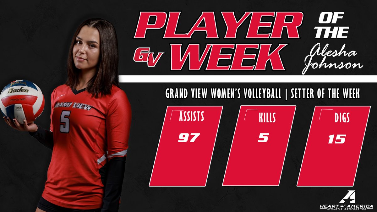 Congratulations to Alesha Johnson for earning the Heart of America Athletics Conference Setter of the Week Honors after her impressive performance this past weekend! 🤩
#RedRising