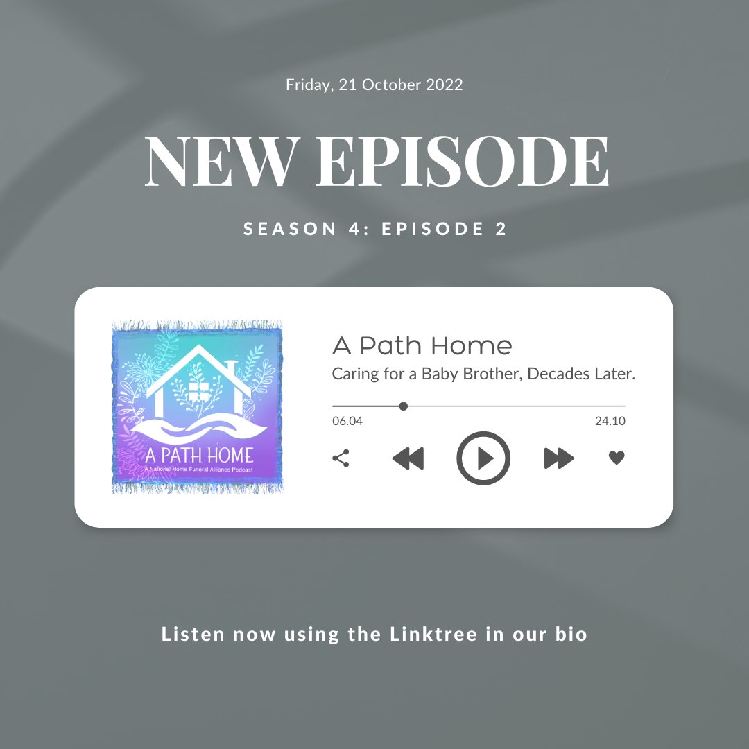 Have you listened to the NHFA podcast, A Path Home? The latest episode just dropped on Friday! You can listen now at buzzsprout.com/627256 or wherever you listen to podcasts.

#communitydeathcare #deathcare #deathpositivity #deathcarecommunity #homefuneral #apathhome
