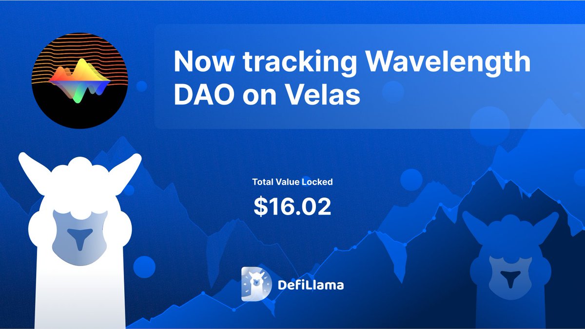 Now tracking <a href="/Wavelength_DAO/">Wavelength</a> on <a href="/VelasBlockchain/">Velas</a> 

At the core of the project is a Decentralized Exchange (DEX) built on top of the Balancer V2 framework on Velas

defillama.com/protocol/wavel…