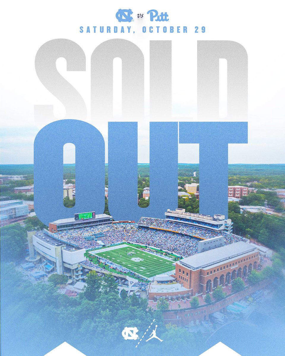 Sold out for this Saturday 🤩

#CarolinaFootball 🏈 #UNCommon