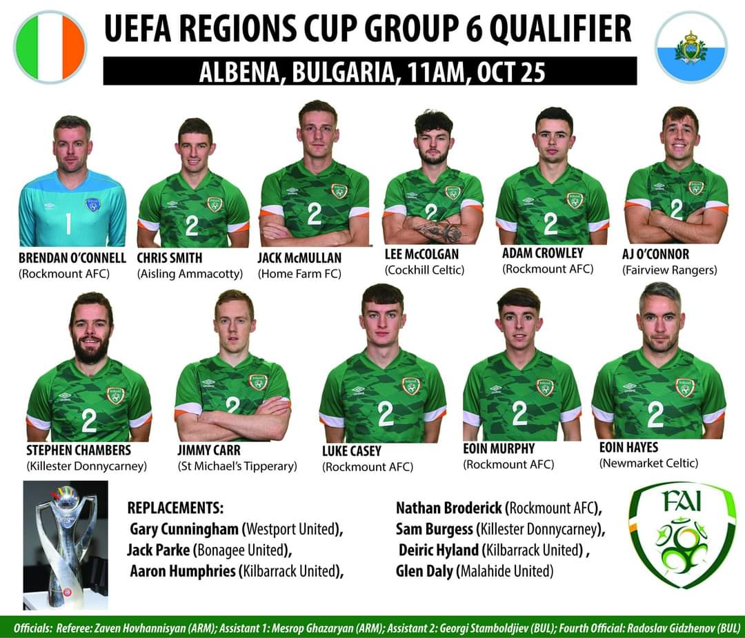 <a href="/AJ_OConnor5/">A.J O Connor</a> in the starting 11 tomorrow🇮🇪