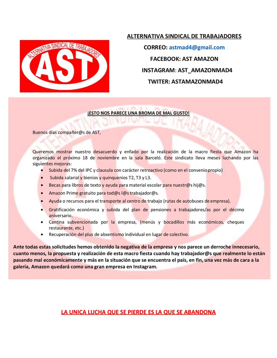AstSindicato's tweet photo. C https://t.co/XjfUoYj1sw