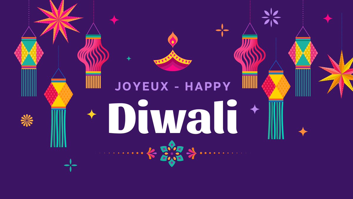 To all those celebrating today, we wish you a very Happy Diwali! --- Nous souhaitons un très joyeux Diwali à tous ceux et celles qui célèbrent aujourd'hui!