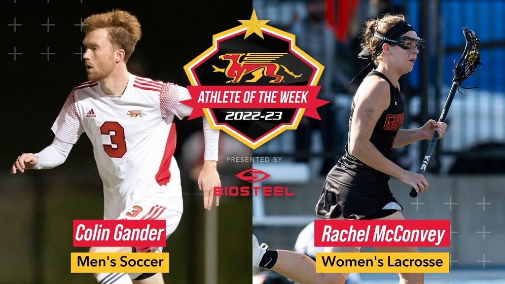 Congrats to Rachel McConvey (women's lacrosse) &amp; Colin Gander (men's soccer) on being named @BioSteel Gryphon Athletes of the Week! 🥍 ⚽️⁠
⁠
📰 ➡️ gryphons.ca/news/2022/10/2…
⁠
#GryphonPride #UofG #GryphonLAX #GryphonSoccer #Guelph #OUA #GoGryphs