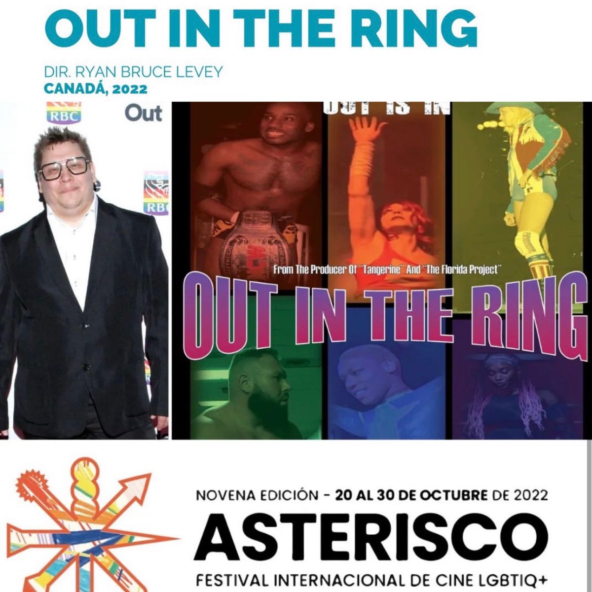 allenmediastrat's tweet photo. Congrats @RBLFDPR on your latest documentary @outinthering that will screen at @FestAsteriscoCL in Buenosaires Argentina 🇦🇷
Received 💯 on @RottenTomatoes
https://t.co/yVMahAJUBj
#wrestling #outisin #documentary #gay #canada #queer #LGBTQIA
#buenosaires #argentina #festival https://t.co/lPGYkcIElK