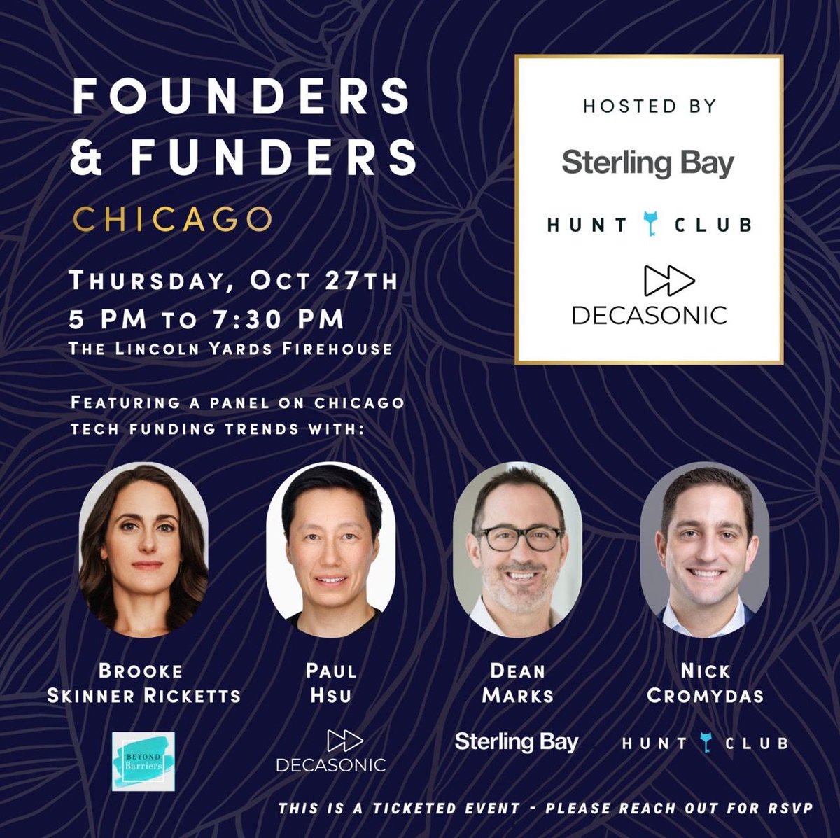 decasonic's tweet photo. Happening this week in #ChicagoWeb3:
@fusion92 Future Series: Preparing for Web3 Beyond the Bandwagon ft. @camidarling 10/26 - https://t.co/gpBdDVkcq6
@Decasonic's Founders and Funders event with @sterlingbay and @huntclubco 10/27 - DM for details
Any others we missed? ๐๐๐ฅ https://t.co/Lu0pYXfNCn