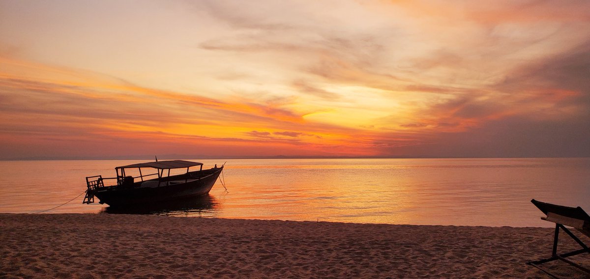 Sunset 🌇 over lake Tanganyika