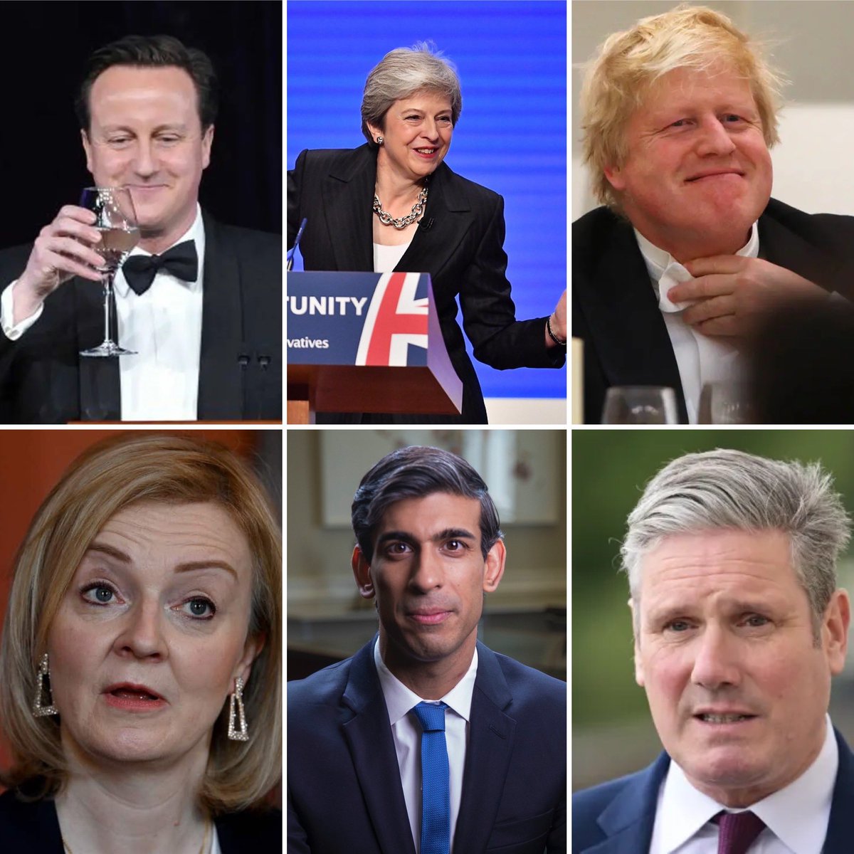 I’ve been trying to come up with a way to remember all the PMs since Brexit. Best I can do is:
Chancer, dancer, liar.
Dead cat, fat cat, Keir.
