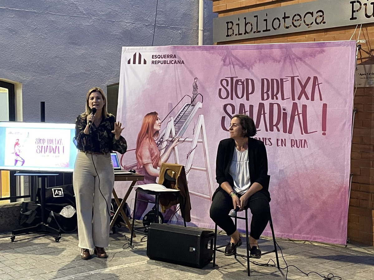 NuriaEspuny's tweet photo. La gran @raquelsans a Cabrils reivindicant la nostra lluita contra la bretxa salarial 
#StopBretxaSalarial #SomERC #FeminismesEnRuta 
Tanta feina a fer encara.. https://t.co/T1eHMWT9cn