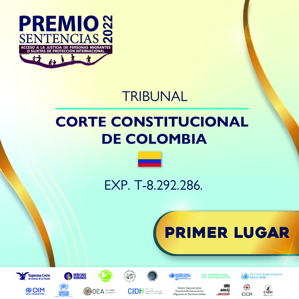 CorteIDH's tweet photo. #PremioSentencias2022

🥇Primer Lugar: Corte Constitucional de Colombia 🇨🇴 
@CConstitucional
 #JorgeIbáñezNajar https://t.co/YclNC6ZU6A