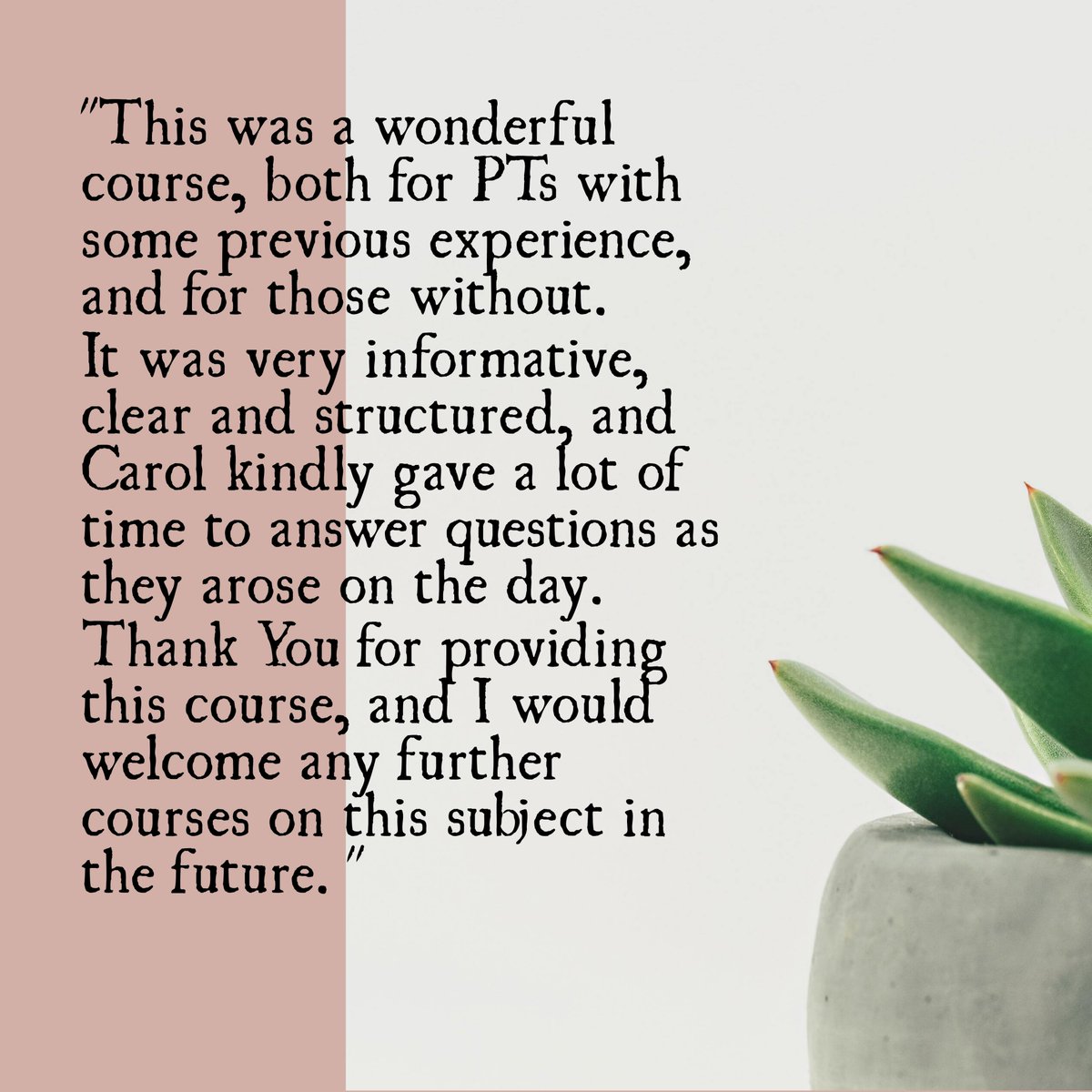 We love getting feedback from our members but particulary when it is about the success of our first CPD course!#feedback #review #reviews #customerfeedback #testimonial #happycustomer #follow #customerreview #customersatisfaction #feedbackcustomer #thankyou #happycustomers #happy