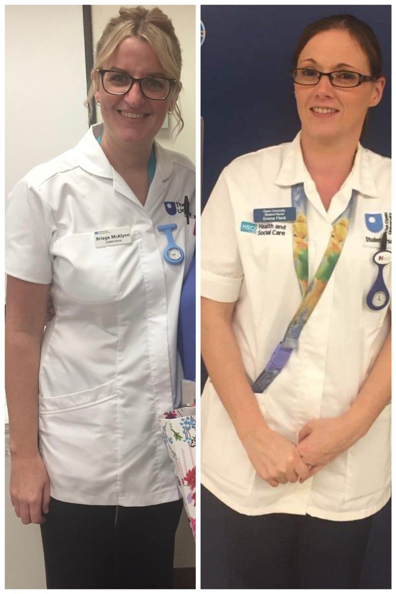 Antrim ED gained 2 new nurses today after receiving the results of their final exam! We all worked together as HCAs &amp; now as registered nurses! <a href="/OpenUniversity/">The Open University</a> nurses are the best! Congrats girls! Super proud! 💖<a href="/NHSCTrust/">Northern Trust</a> <a href="/OUBelfast/">The OU in Northern Ireland</a> <a href="/millarwilson/">audrey harris</a> <a href="/gilmorebronagh2/">Bronagh gilmore</a> <a href="/mccrudden_m/">Mark McCrudden</a>