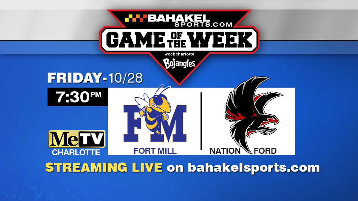 ‼️ Falcons Fans ‼️

BahakelSports.com Your Home for High School Sports is where you can watch the Game Of The Week!

#BahakelSports #WCCB #BeastOfTheWeek #Sports #Sports #HighSchoolSports 

<a href="/BahakelSports/">Bahakel Sports</a> <a href="/WCCBCharlotte/">WCCB Charlotte's CW</a> <a href="/Bojangles/">Bojangles</a>