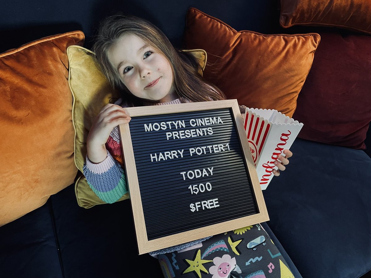 Bostondunk's tweet image. It’s begun! #MostynCinema #HarryPotter