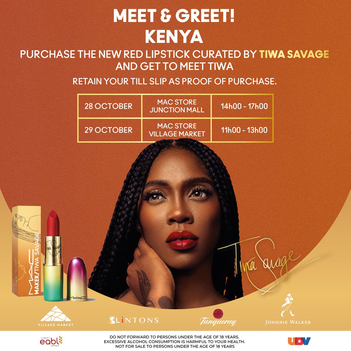TiwaSavage's tweet photo. Niaje Kenya ?
I would be in your city on the 28th and 29th of this month, see y'all soon โฅ๏ธ https://t.co/23gBJA0E1Y