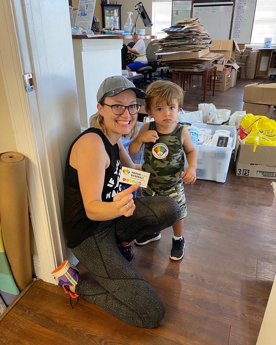 ProudBaseball's tweet photo. We have more people excited about #proudtobeinbaseball -this one’s from our friends at the Naples Pride Center in Southwest Florida. Thank you Sue for sharing! #naplesflorida #floridalgbt #lgbtq #baseball #naplespride #resources #communitycenter https://t.co/oga4XLI4yg