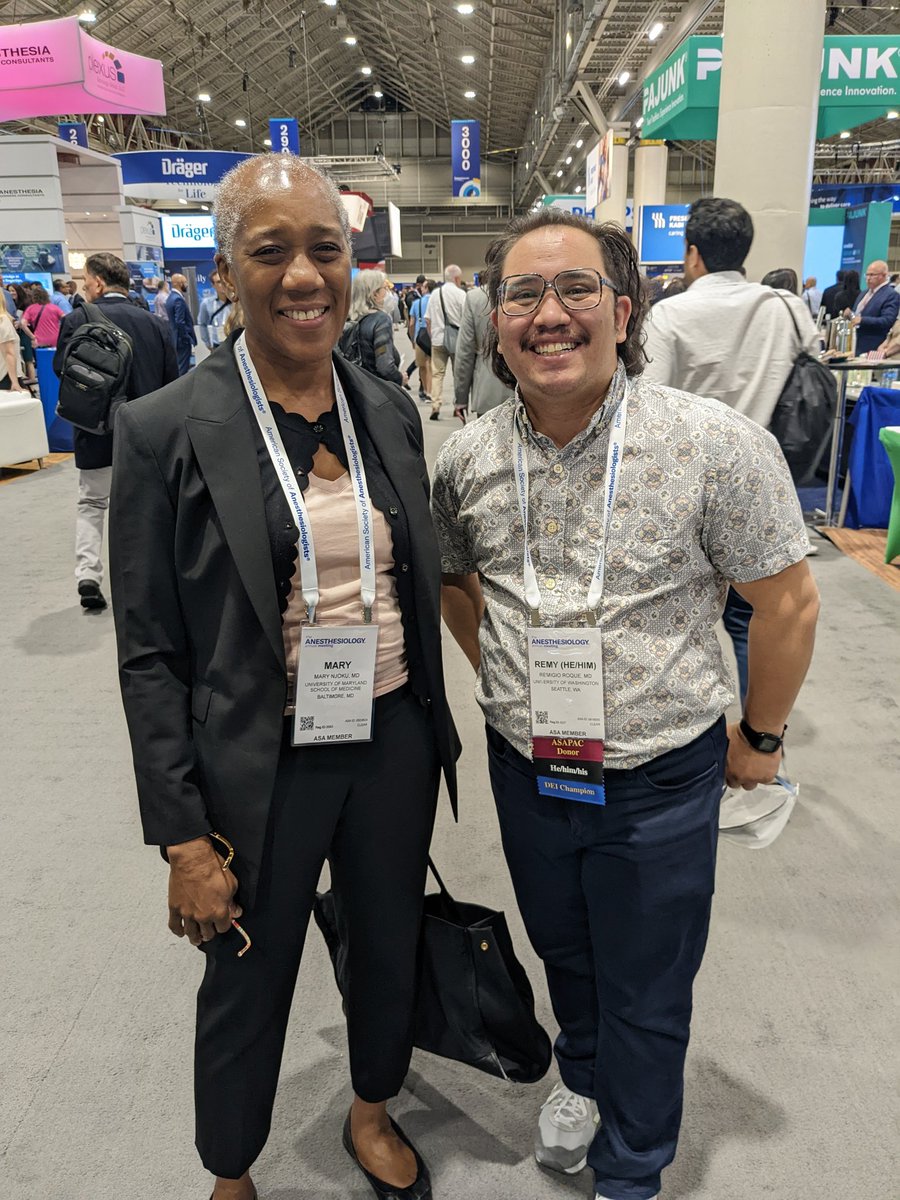 Remigio A. Roque, MD, D.ABA, FAAP (He/Him) (@reminiferous) on Twitter photo 2022-10-24 17:29:41 One of the highlights of #SPANOLA22 and #ANES22 was serendipitously running into my mentor from medical school! Dr. Njoku was instrumental in me choosing anesthesiology. Look how big my grin is! @ASALifeline @UWAnesthPainMed @UMD_Anesthesia #mentorshipmatters One of the highlights of #SPANOLA22 and #ANES22 was serendipitously running into my mentor from medical school! Dr. Njoku was instrumental in me choosing anesthesiology. Look how big my grin is! @ASALifeline @UWAnesthPainMed @UMD_Anesthesia #mentorshipmatters