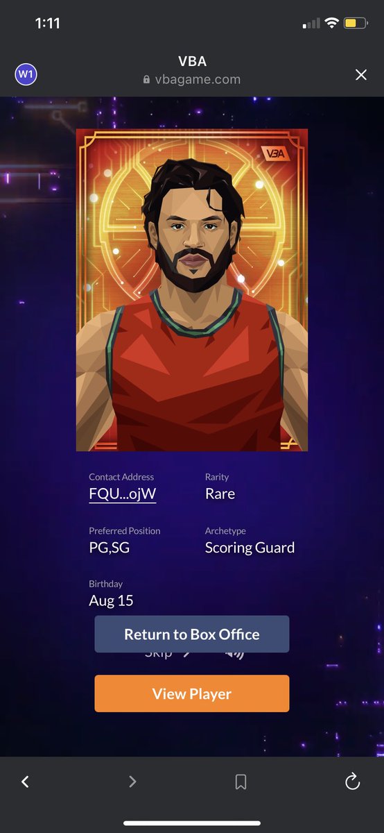 evanyoung23's tweet photo. My best pull from today’s @vbagame mint! What do we name our new rare scoring guard? https://t.co/ProI8GW0Bq
