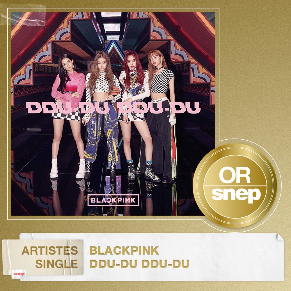 Le titre « Ddu-du Ddu-du » de Blackpink est certifié Single Or ! 📀 15 000 000 équivalents streams 🎧 Bravo ! 👏