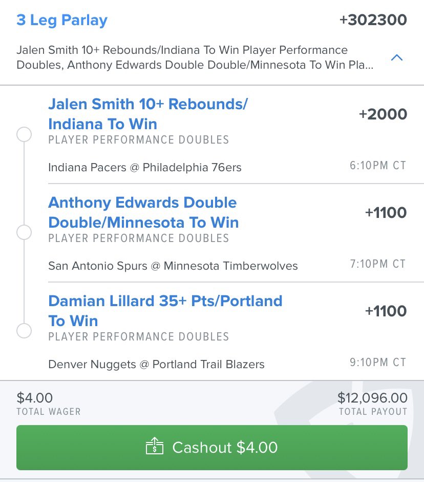 5dollarman's tweet photo. Today’s NBA lotto.  If this wins I will give 1 person $1,000.  Must like and retweet.  #GamblingTwitter https://t.co/KGXtDb2JFg