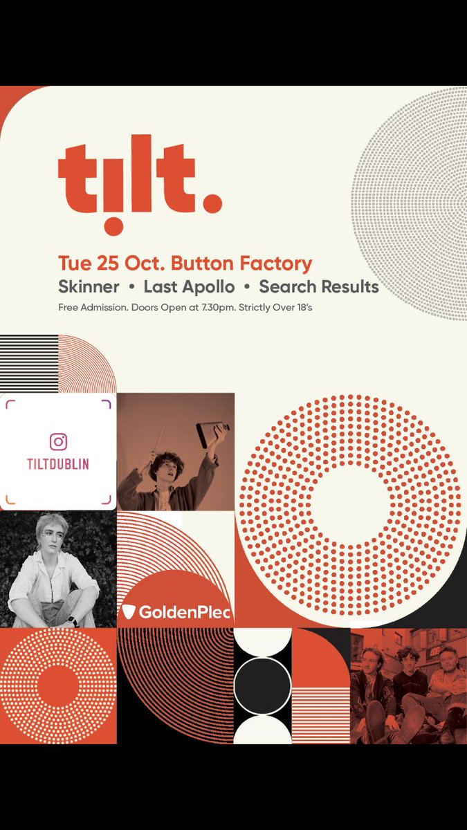 On tonight’s Tilt I’ll be having the chats with <a href="/skindizzle_/">Skinner</a> <a href="/searchresults4/">SEARCH RESULTS</a> &amp; Last Apollo ahead of their appearance at tomorrow night’s <a href="/tiltdublin/">TiLT Dublin</a> 🔥

Tune in to <a href="/dublincityfm/">Dublin City FM</a> from 9pm.