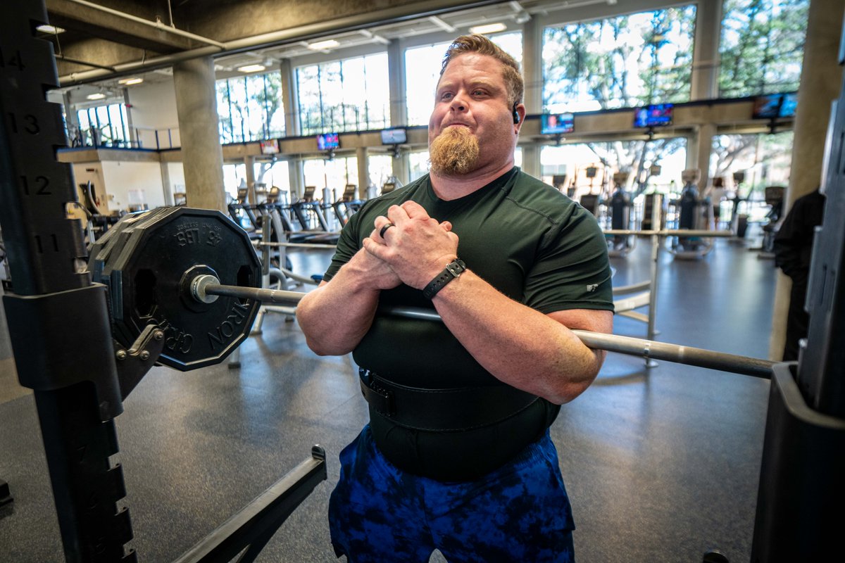 ICYMI: #AngeloState's very own Dr. Jordan Daniel is now a Guiness World Record holder in the Zercher squat! Congratulations, <a href="/ProfessorNerdo/">Jordan Daniel</a>! 🐏 

View the Official <a href="/GWR/">Guinness World Records</a> Page ➡️ bit.ly/3gojnnk