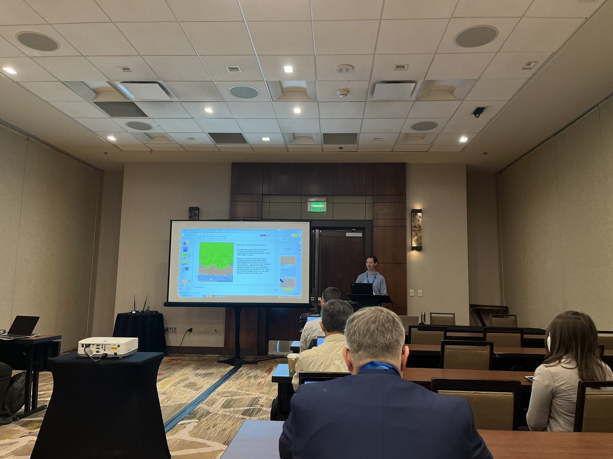 GERSLab's tweet photo. Prof. Peder Nelson’s workshop on Building a pixel with 50 years of Landsat to share an important story or memory #Pecora22 https://t.co/XjZKLnWoLz