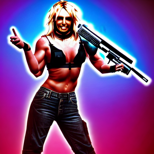 Thanks @Eminem for altering the #future of #AI!  The prompt words were britney-spears-holding-an-assault-rifle<a class="tags" target="_blank" title="On Twitter" href="/?out=eyJ0eXAiOiJKV1QiLCJhbGciOiJIUzUxMiJ9.eyJpYXQiOjE3MjU1OTk2MzksImlzcyI6InR3cG9ybnN0YXJzLmNvbSIsIm5iZiI6MTcyNTU5OTYzOSwiZXhwIjoxNzU3MTM1NjM5LCJyZWRpcmVjdF91cmwiOiJodHRwczovL3R3aXR0ZXIuY29tL0VtaW5lbSJ9.dWWRB_3aZfU1iQrSkcKOVRlNcY6xxTTqcOp1DdEaODmIilnvVAhgF4UctRMOqA3uYYTGi8Oj3cJk9viX80sZzw">@Eminem</a><a href="/tag/future"class="tags">#future</a><a href="/tag/ai"class="tags">#AI</a><a href="/tag/britneyspears"class="tags"><span>#britneyspears</span></a><a href="/tag/aiartcommunity"class="tags"><span>#aiartcommunity</span></a><a href="/tag/aiartworks"class="tags"><span>#aiartworks</span></a>
