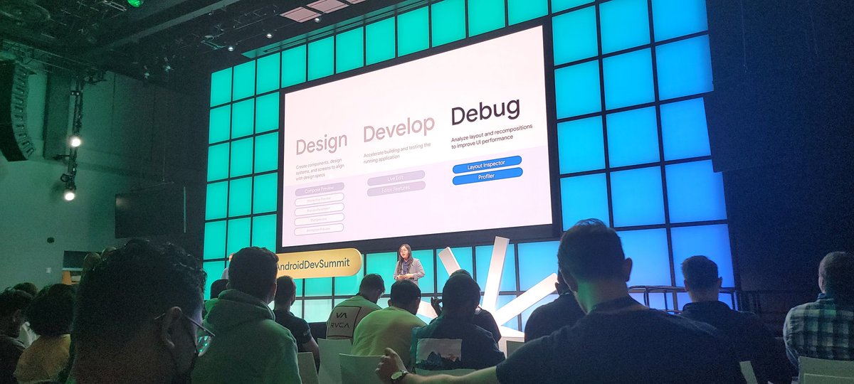 navczydev's tweet photo. #JetpackCompose tooling with @parishsuhsu &amp; @thagikura #AndroidDev #AndroiddevSummit22 https://t.co/y7OO6MPKZg