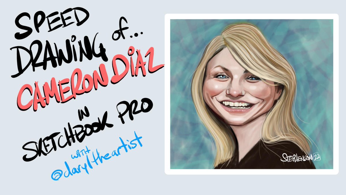 RT @daryltheartist: Caricature of Cameron Diaz Speed Drawing on Sketchbook pro. https://t.co/p2Fmy2vMFf via @YouTube https://t.co/PduJw8suMb