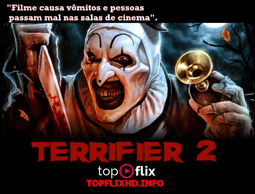 FilmesFlixHD's tweet photo. O filme mais assustador e tenebroso de 2022 já chegou aqui no novo TOPFLIX! Assista se tiver coragem TERRIFIER 2:
https://t.co/3E59tewZPF
O Topflix tem o melhor catálogo da internet:
https://t.co/5xwph1HztU
#Terrifier2 
#TopFlix https://t.co/CnXKQBpn4u