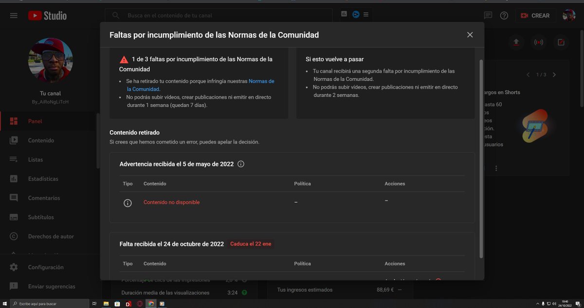 AIRONGLITCH's tweet photo. Me gustaria avisar a mis subs en YouTube pero no puedo, 🥲 https://t.co/o6PAS5b1JF