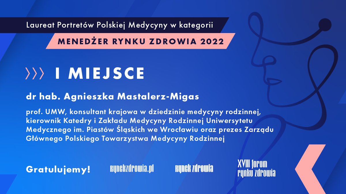 rynekzdrowia.pl (@rynekzdrowia) on Twitter photo Tytuł Menedżera Rynku Zdrowia otrzymuje z kolei dr hab. Agnieszka
Mastalerz-Migas (<a href="/aga_mastalerz/">Agnieszka Mastalerz-Migas</a>).
Gratulujemy 👏
#ForumRynkuZdrowia #FRZ2022 Tytuł Menedżera Rynku Zdrowia otrzymuje z kolei dr hab. Agnieszka
Mastalerz-Migas (<a href="/aga_mastalerz/">Agnieszka Mastalerz-Migas</a>).
Gratulujemy 👏
#ForumRynkuZdrowia #FRZ2022