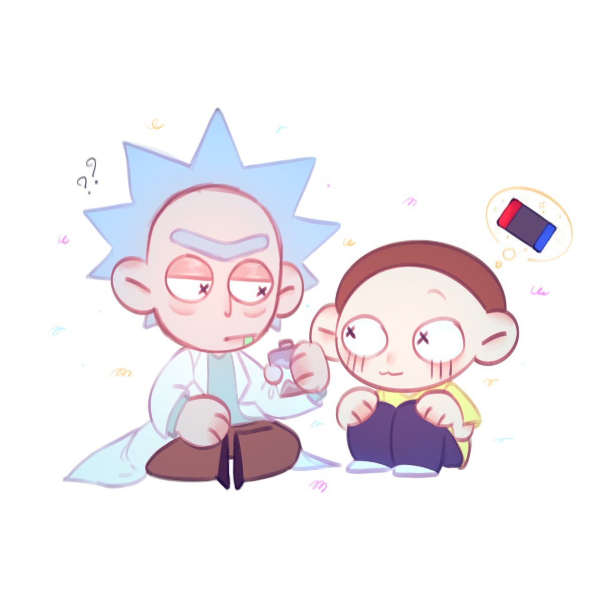 begging to buy video games🎮 #Rickandmorty