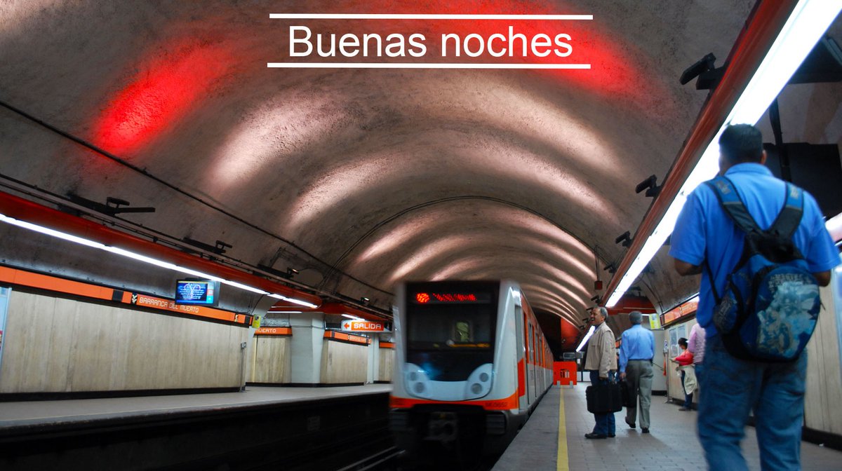 Gracias por viajar en Metro. Concluimos el servicio. ¡Buenas noches!