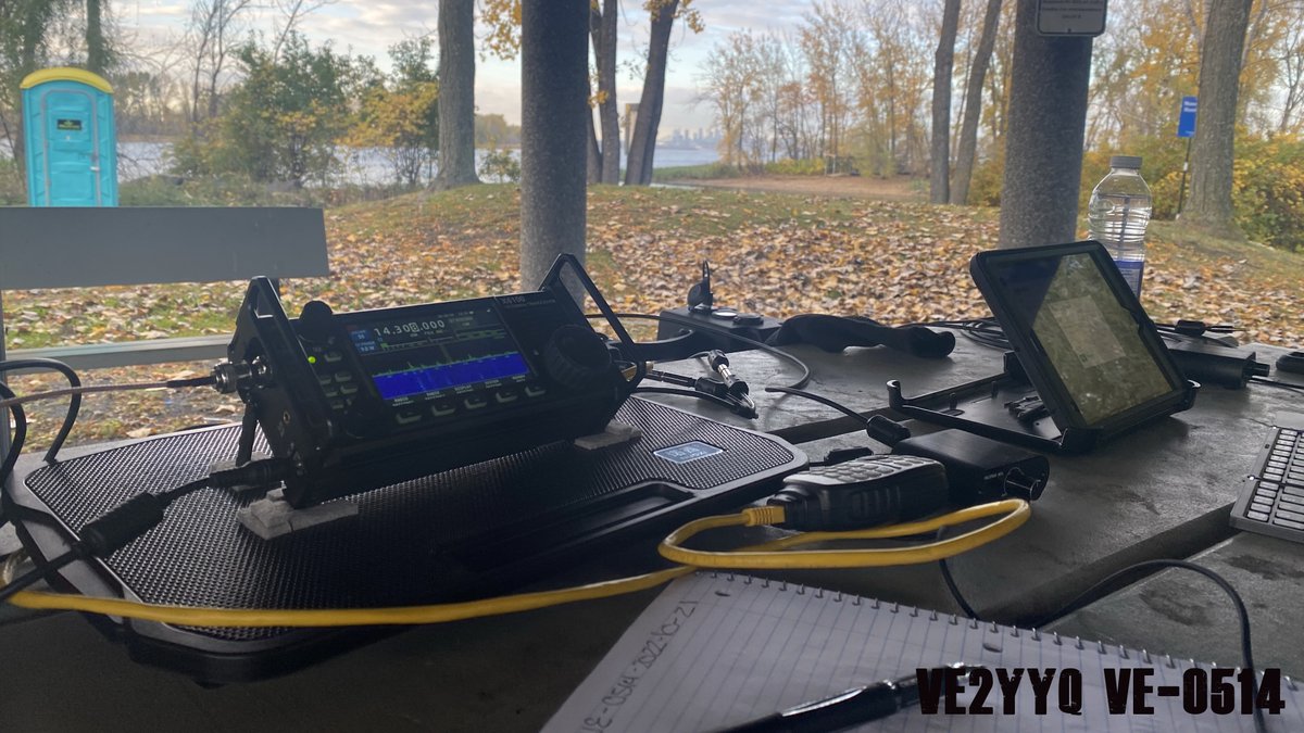 ve2yyq's tweet photo. Special Dual Operator with #VE2IMQ thanks to all P2P and Hunters.
Parc de I'Ile-Charron Provincial Park, QC, CN
96-CONTACTS 2022-10-21 (activated)
#MrHeater #POTA #ParksOnTheAir #VE_0514 #10M #15M #20M #40M #HAMRS #QRP #HF #HamRadio #RadioAmateur #OffGridComm https://t.co/pU8SZmyQjD