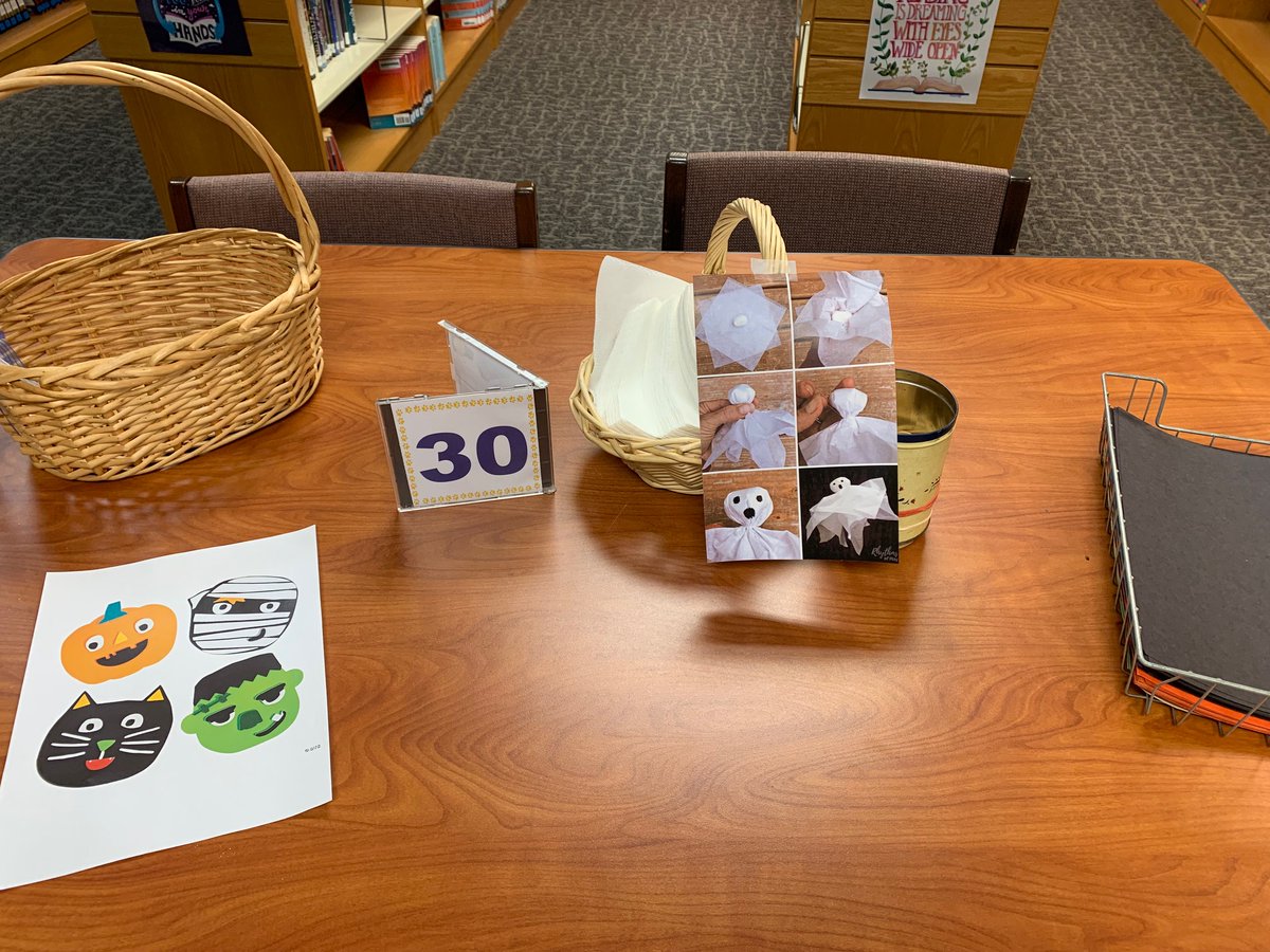 BrookfieldHSLLC's tweet photo. This week in the LLC: stop by and create something for Halloween. Chase &amp; Pablo made bat lanterns....spoooooky! 😎🦇 #highschoollibrary #makerspace #spookyseason https://t.co/GzwMDdqMv7
