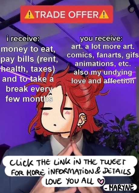 MaryneeLahaye's tweet photo. ✨ PATREON REOPENING ✨
The new Tiers and Rewards are now available! 😊 I'm really excited to make this a space where I can connect &amp; talk w/ you all more easily, and provide you w/ fun &amp; new artworks! 🧡 For more information &amp; to access my Patreon: https://t.co/QS7y1Zyil4 https://t.co/FeAGxJHduj