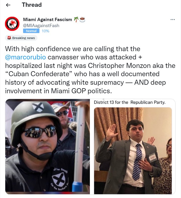 Oh little <a href="/marcorubio/">Marco Rubio</a> nice try you racist piece of shit!!!!