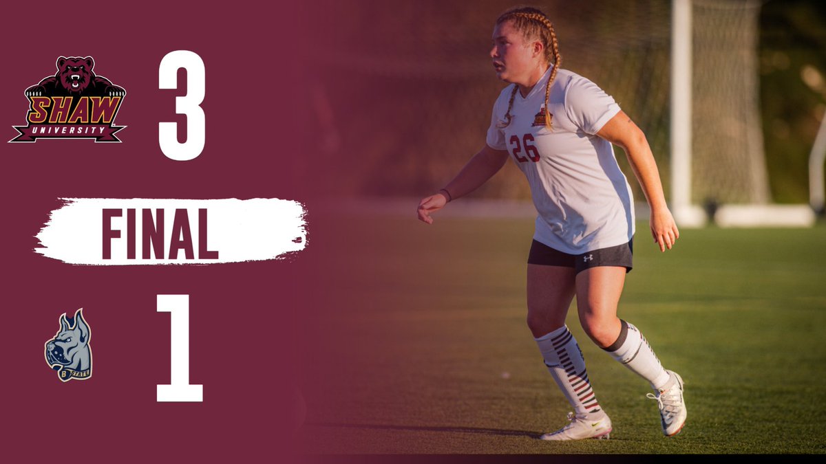 The Lady Bears break a 1-1 halftime tie with two goals in the second half to get the 3-1 win Bluefield State. #WhateverItTakes | #ShawBears