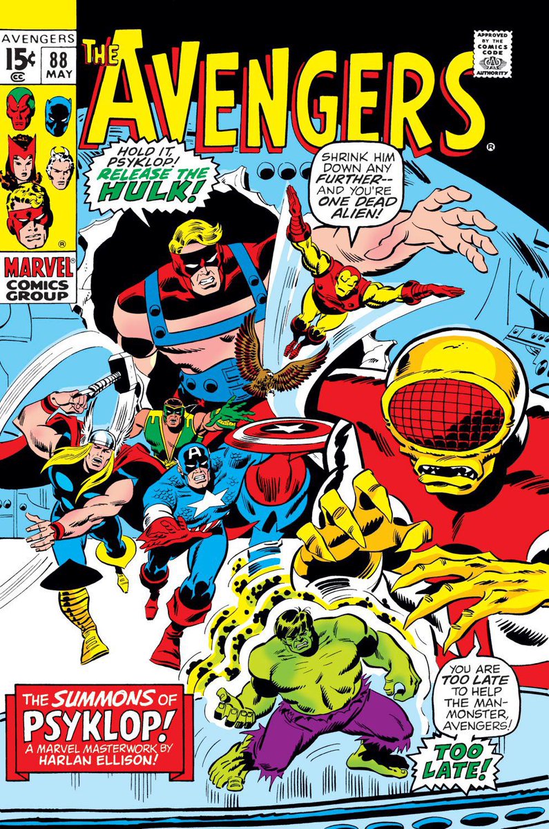 Long shot but any chance that’s #Psyklop from the comic #Microverse?
✨
#Avengers #88 (Vol. 1, 1971), cover by #SalBuscema/#MorrieKuramoto
✨
#AntManandTheWaspQuantumania #AntMan #QuantumRealm #Marvel #MarvelComics #MarvelStudios #MarvelCosmic